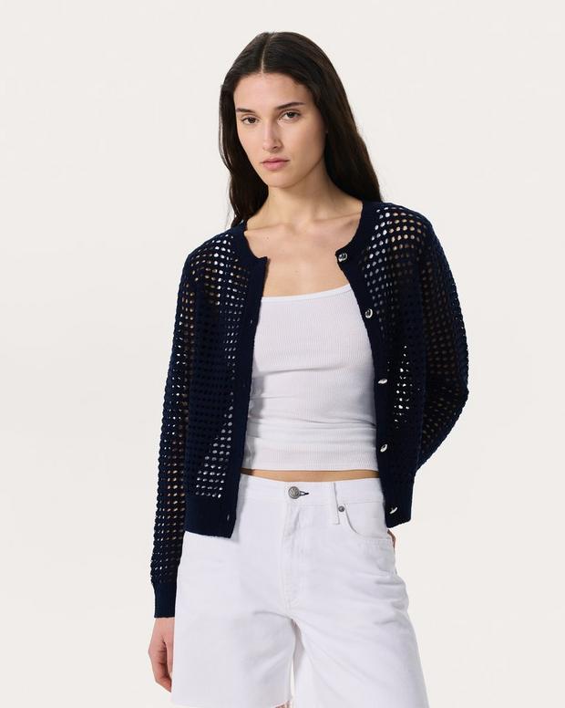 Rag & Bone Ezra Open-Knit Cardigan