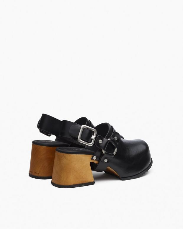 Rag & Bone Farrah Leather Harness Clogs