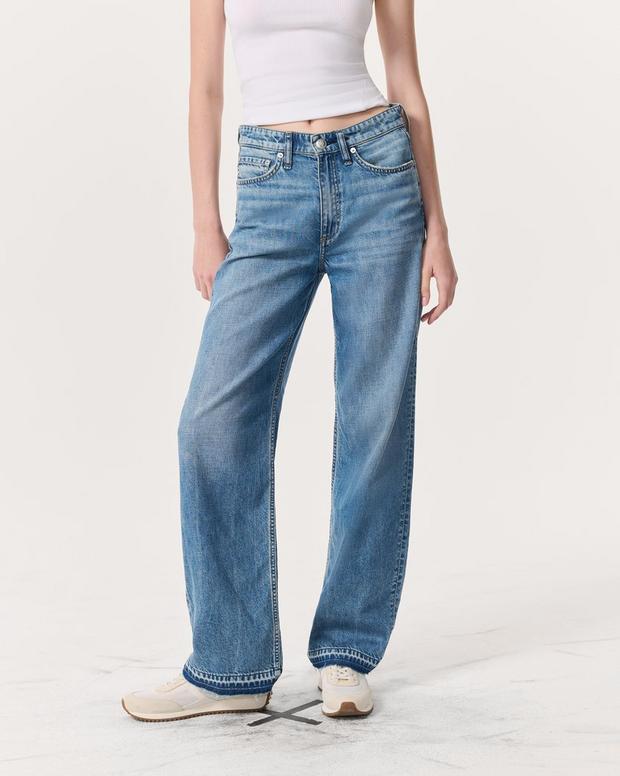 Rag & Bone Featherweight Logan Wide-Leg Jeans