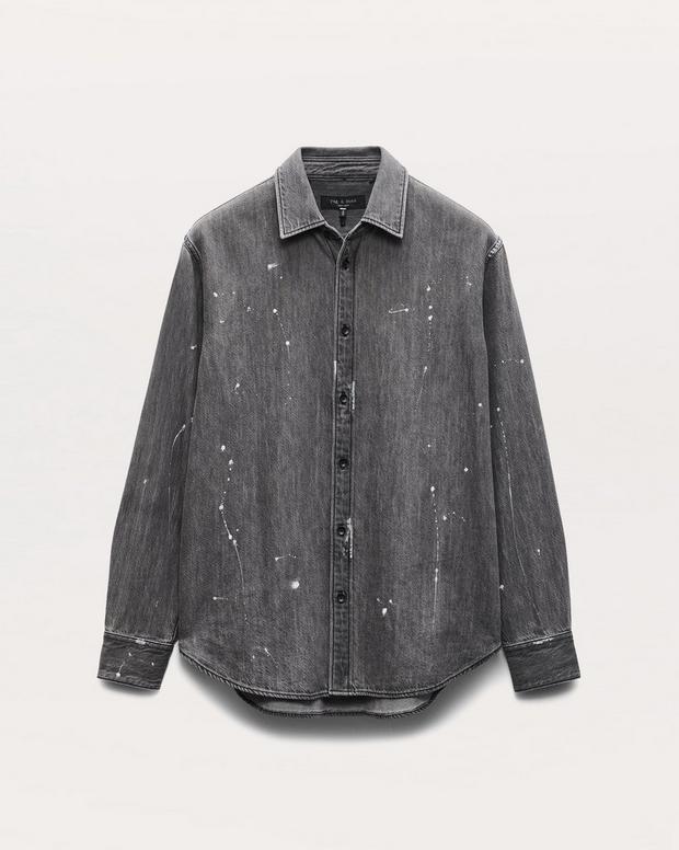 Rag & Bone Finch Hand-Painted Denim Shirt