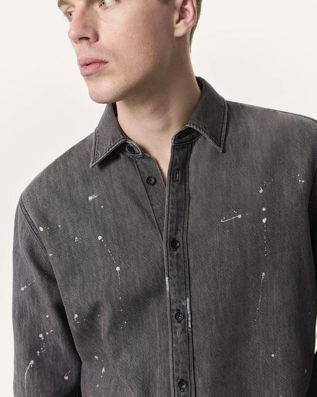 Rag & Bone Finch Hand-Painted Denim Shirt