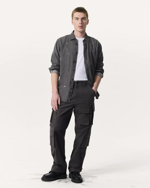 Rag & Bone Finch Hand-Painted Denim Shirt