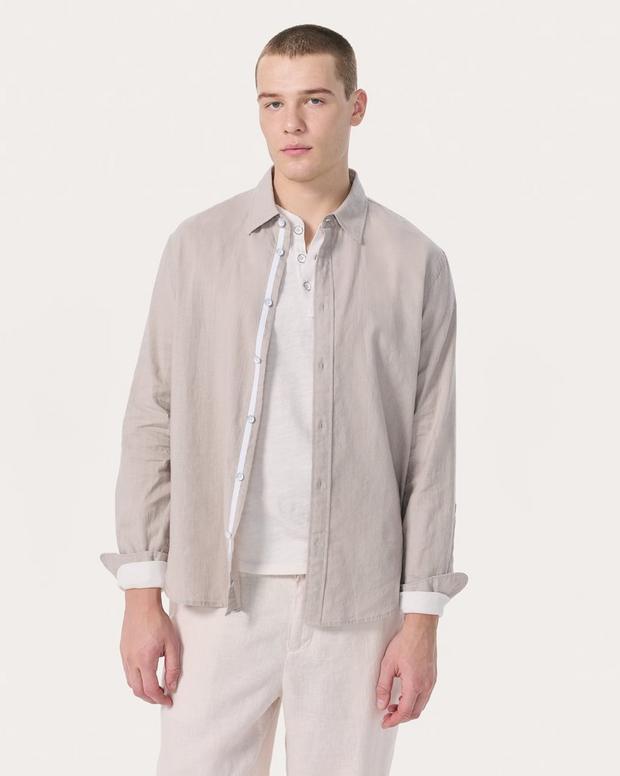 rag & bone Finch Linen-Blend Shirt