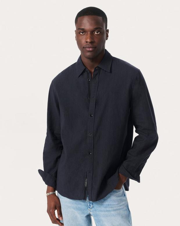rag & bone Finch Linen-Blend Shirt