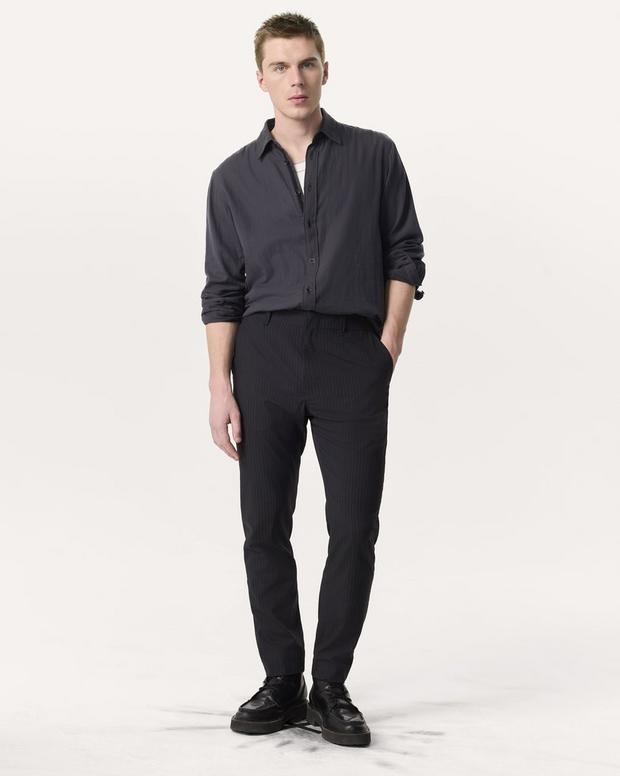 Rag & Bone Finch Striped Cotton Gauze Shirt