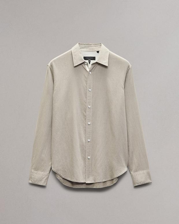 Rag & Bone Finch Textured Striped Shirt