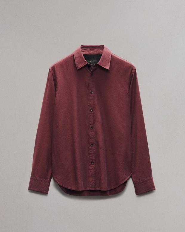 Rag & Bone Finch Textured Striped Shirt