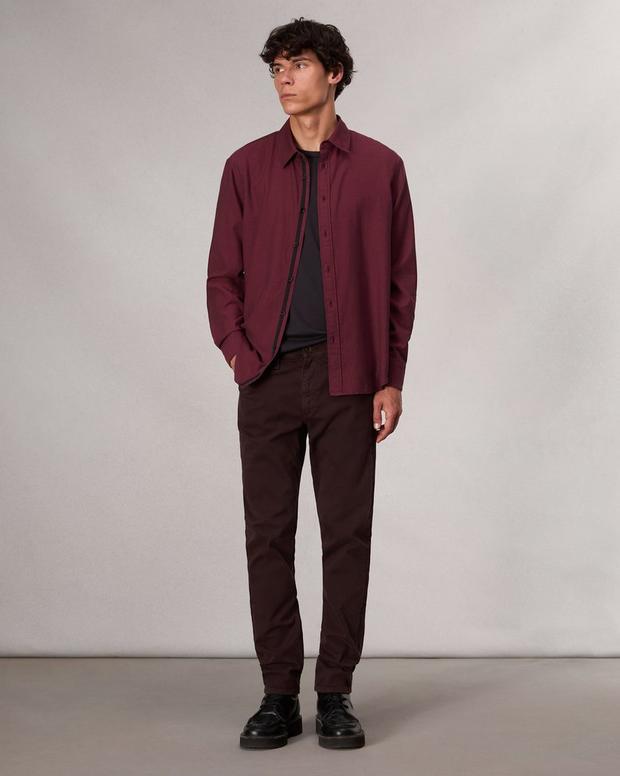 Rag & Bone Finch Textured Striped Shirt