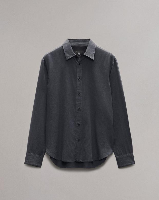 Rag & Bone Finch Textured Striped Shirt