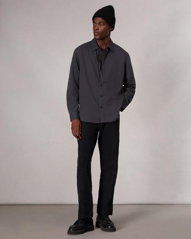 Rag & Bone Finch Textured Striped Shirt