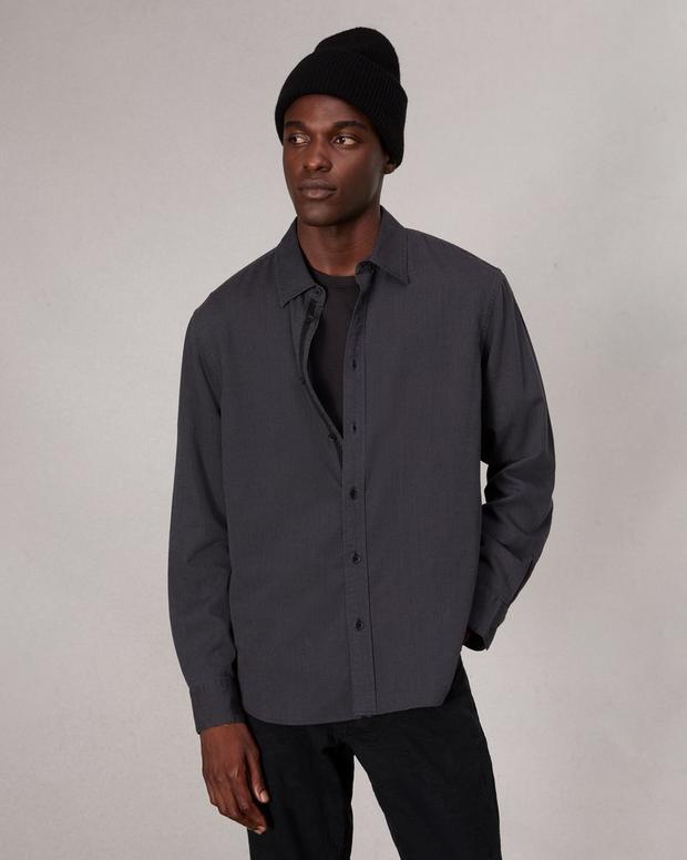 rag & bone Finch Textured Striped Shirt