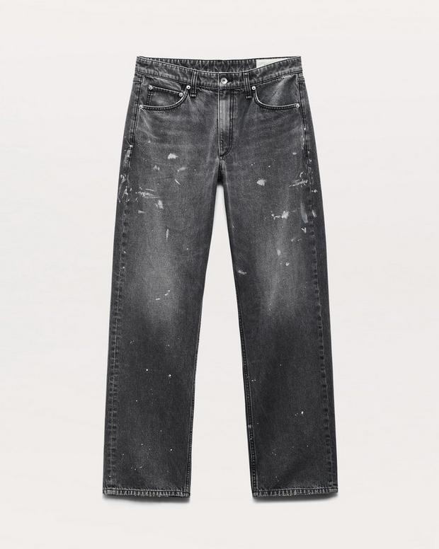 Rag & Bone Fit 4 Hand-Painted Straight Fit Jeans
