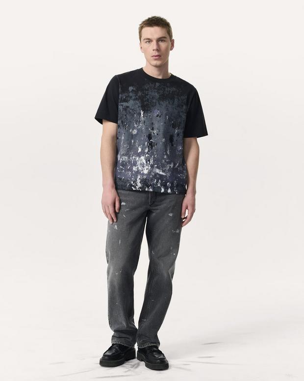 rag & bone Fit 4 Hand-Painted Straight Fit Jeans