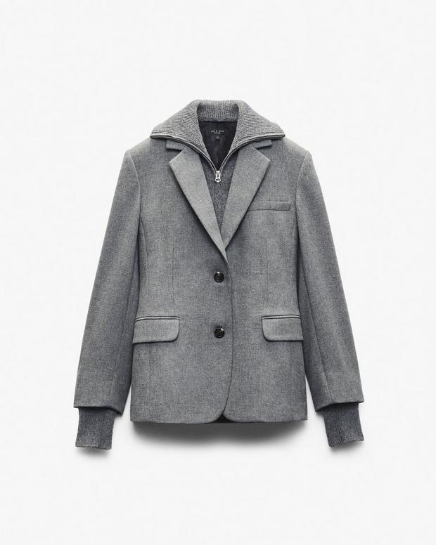 Rag & Bone Frank Mixed-Media Blazer