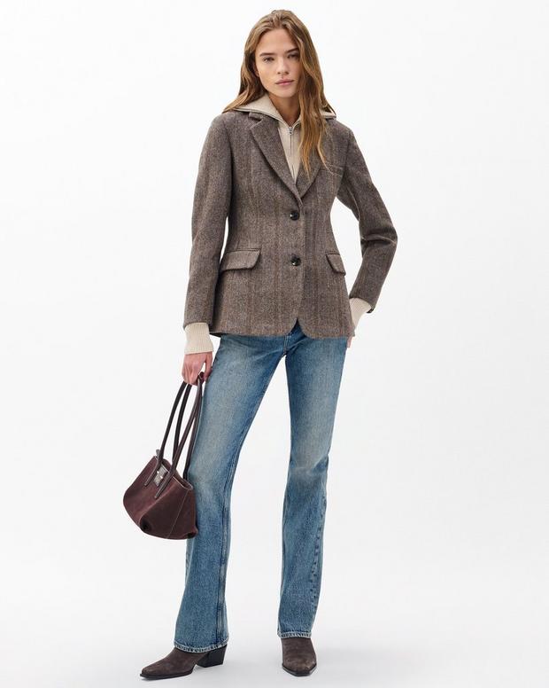 Rag & Bone Frank Mixed-Media Plaid Blazer