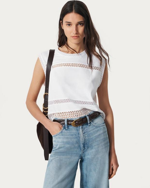 Rag & Bone Gemma Woven Leather Belt