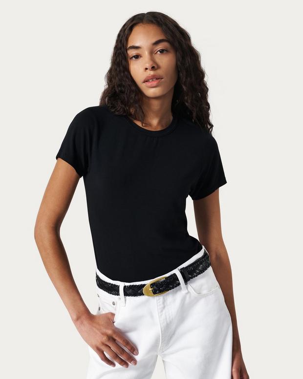 Rag & Bone Gemma Woven Leather Belt