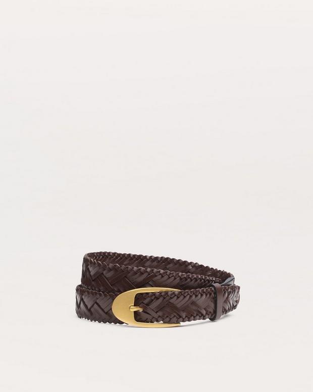rag & bone Gemma Woven Leather Belt