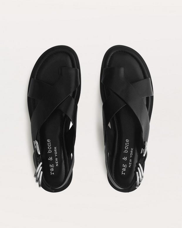 Rag & Bone Gia Leather Crossover Sandals