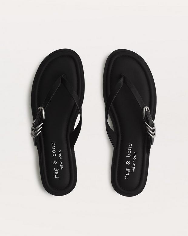 Rag & Bone Gia Leather Flip Flops