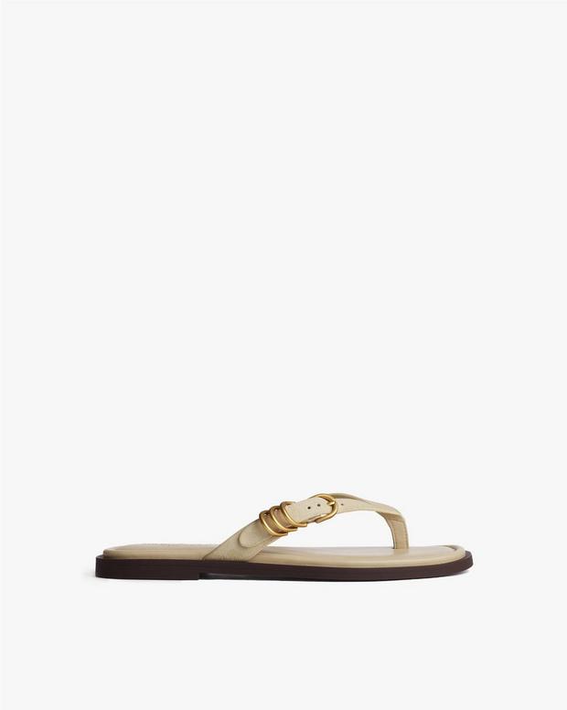 rag & bone Gia Suede Flip Flops