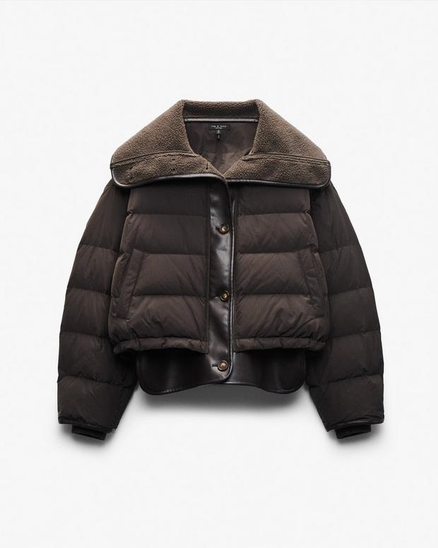 Rag & Bone Gloria Mixed-Media Puffer Jacket