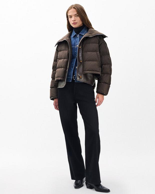 Rag & Bone Gloria Mixed-Media Puffer Jacket