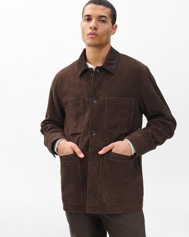 rag & bone Graham Suede Chore Jacket