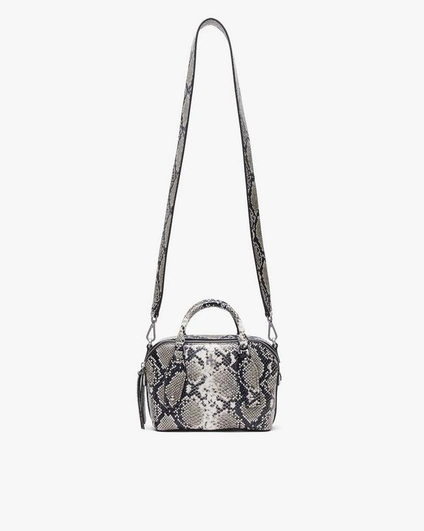 Rag & Bone Gramercy Small Snakeskin Leather Satchel