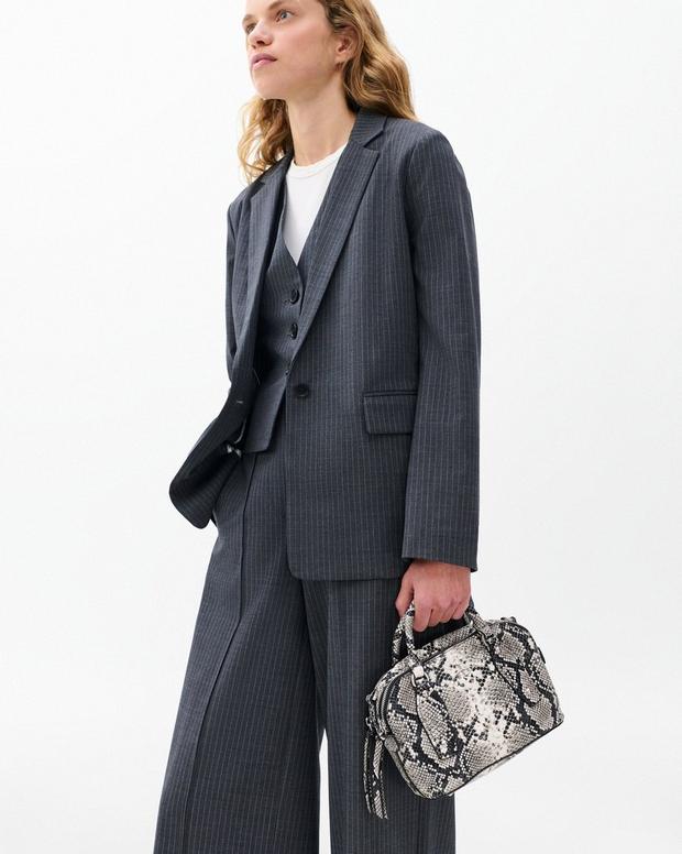 Rag & Bone Gramercy Small Snakeskin Leather Satchel