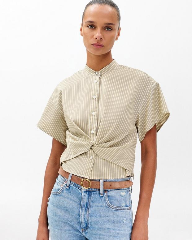 rag & bone Gretchen Striped Poplin Shirt