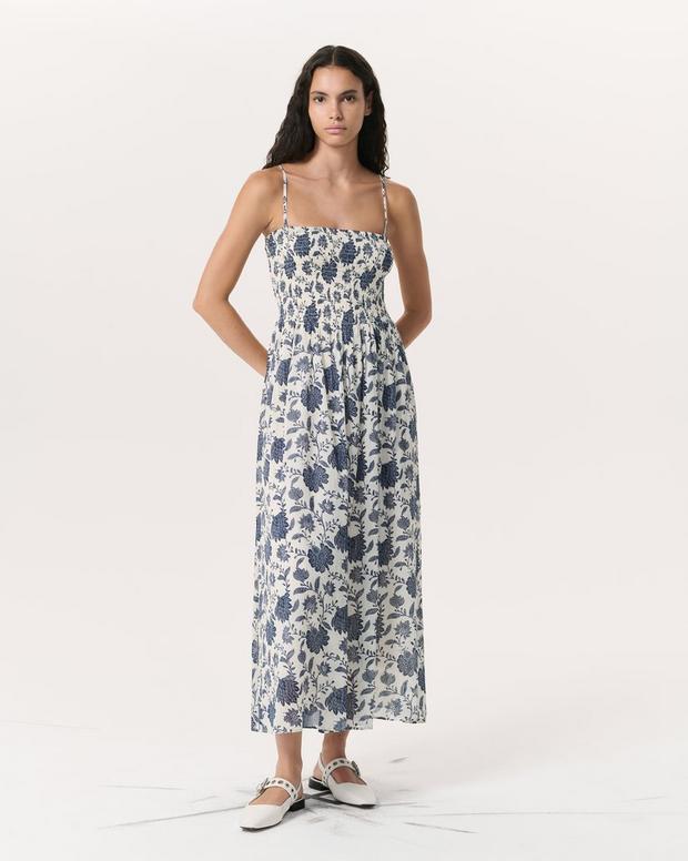 rag & bone Hallie Floral Cotton-Silk Maxi Dress