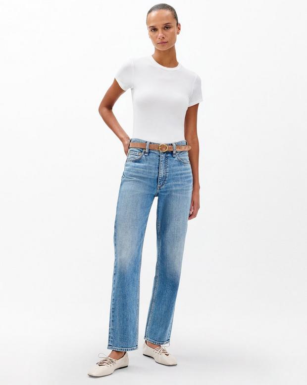 Rag & Bone Harlow Ankle Straight Jeans