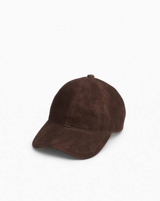 rag & bone Harlow Suede Baseball Cap