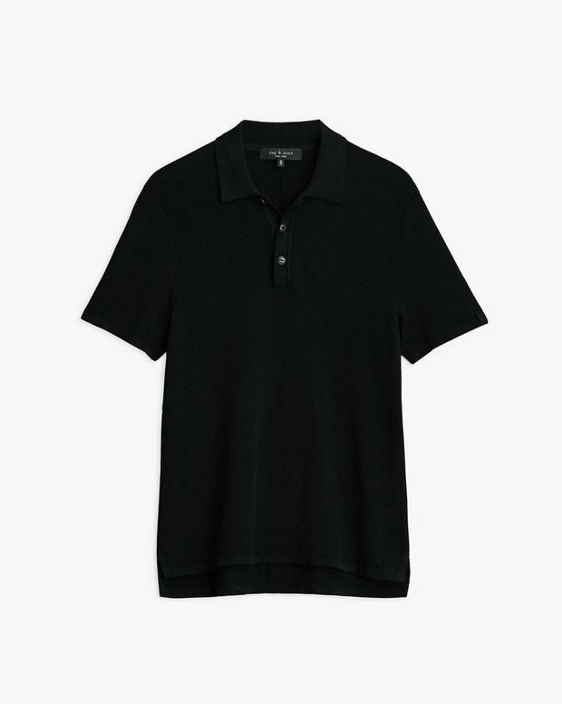 Rag & Bone Harvey Knit Polo Shirt
