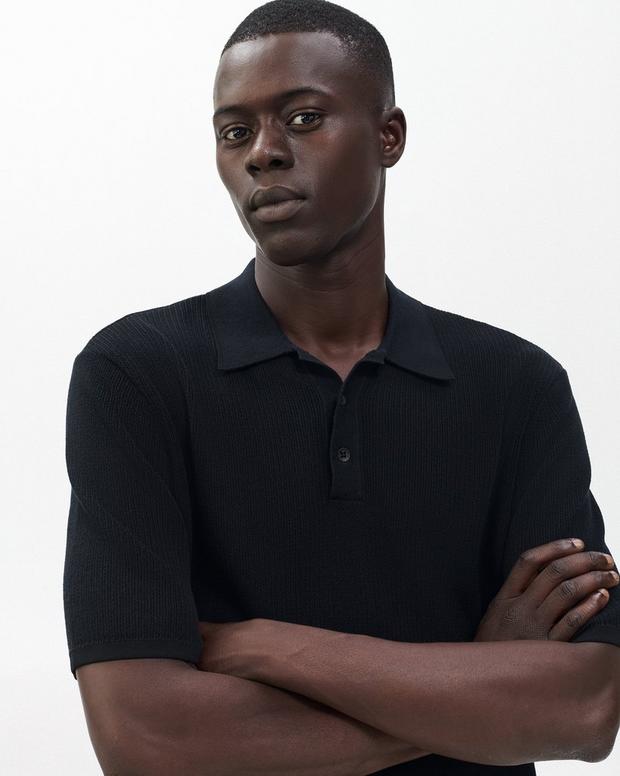 Rag & Bone Harvey Knit Polo Shirt