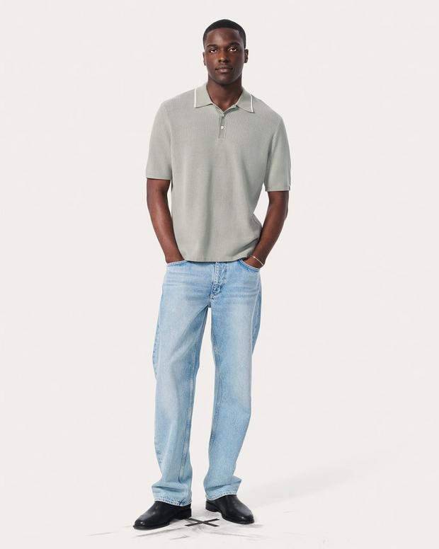 Rag & Bone Harvey Knit Polo Shirt