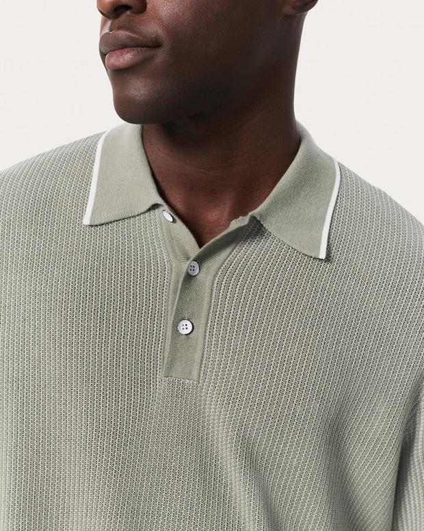 Rag & Bone Harvey Knit Polo Shirt