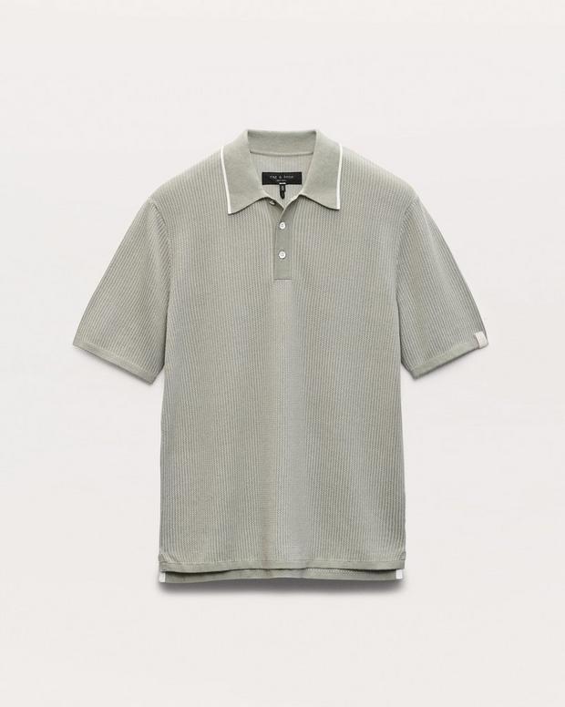 rag & bone Harvey Knit Polo Shirt