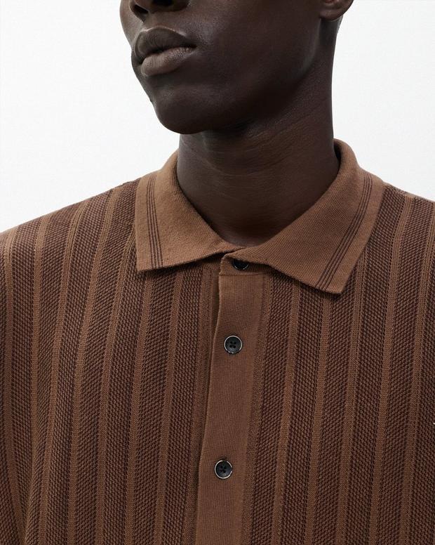 Rag & Bone Harvey Ribbed Knit Shirt