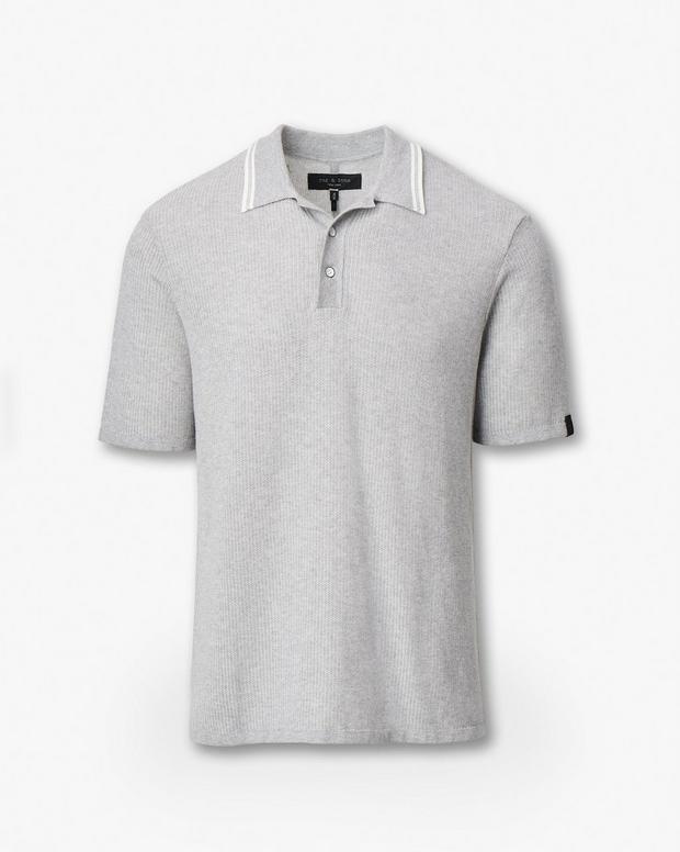 Rag & Bone Harvey Tipped Knit Polo