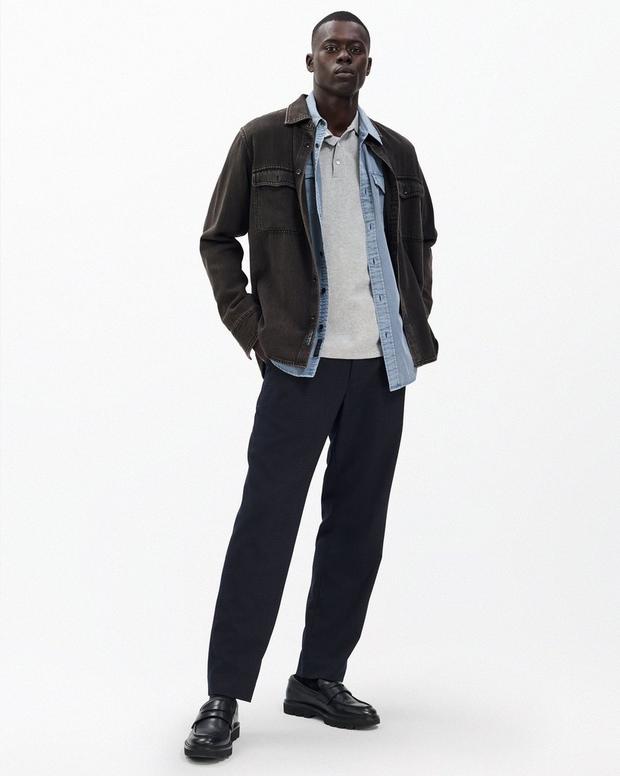 Rag & Bone Harvey Tipped Knit Polo