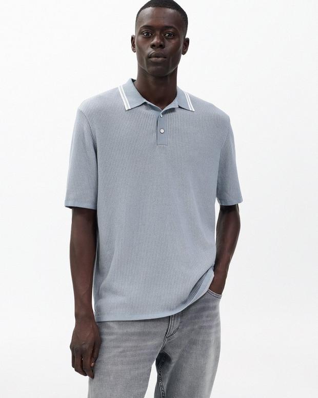 rag & bone Harvey Tipped Knit Polo