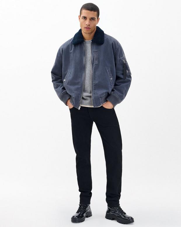 Rag & Bone Infuse Denim B-15 Bomber Jacket