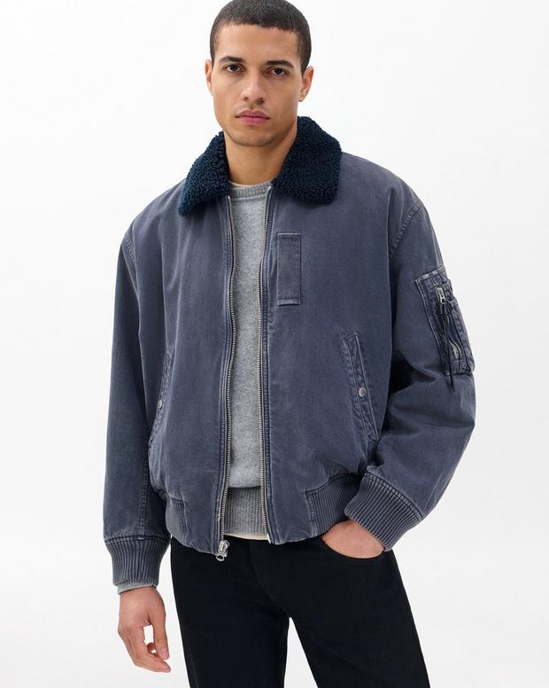 rag & bone Infuse Denim B-15 Bomber Jacket