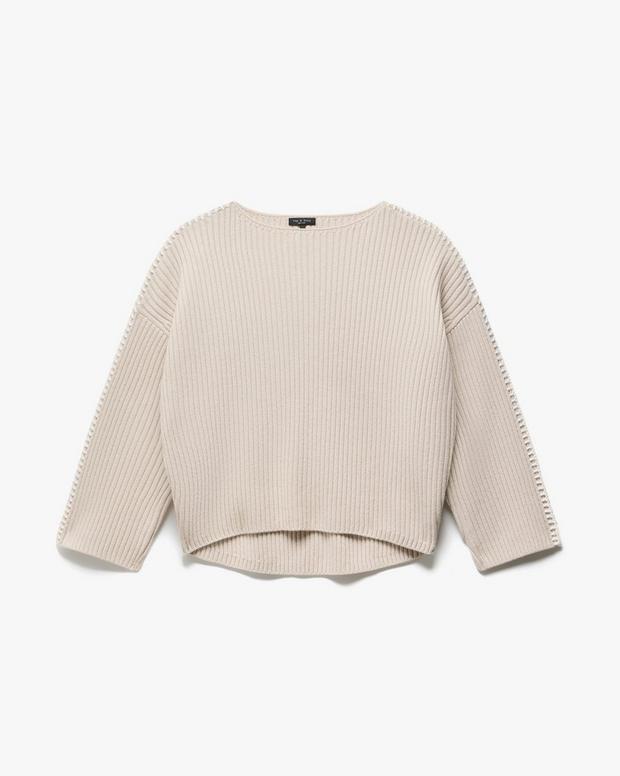 Rag & Bone Ingrid Boatneck Wool Sweater