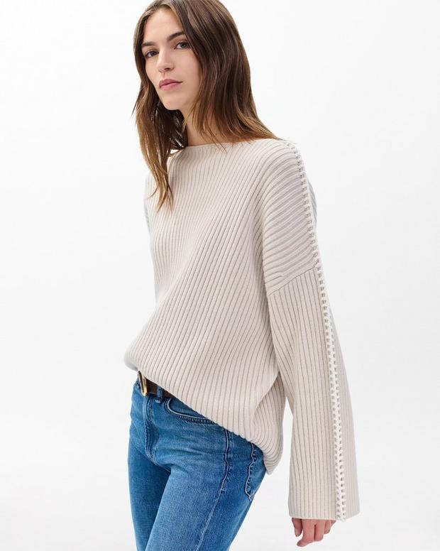 Rag & Bone Ingrid Boatneck Wool Sweater