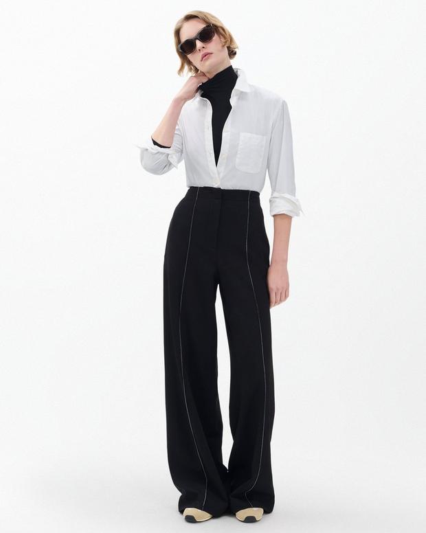 rag & bone Irina Contrast-Stitch Pants