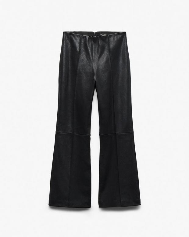 Rag & Bone Irina Kick Flare Leather Pants
