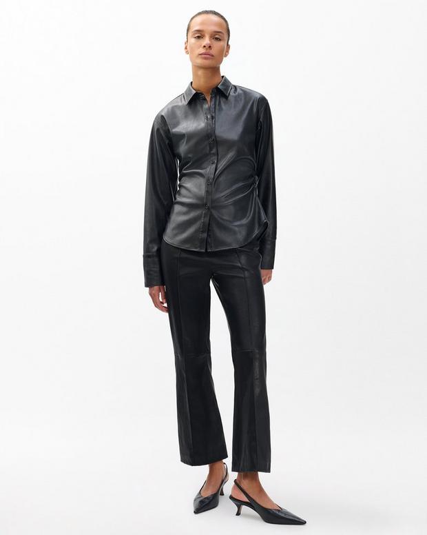 rag & bone Irina Kick Flare Leather Pants